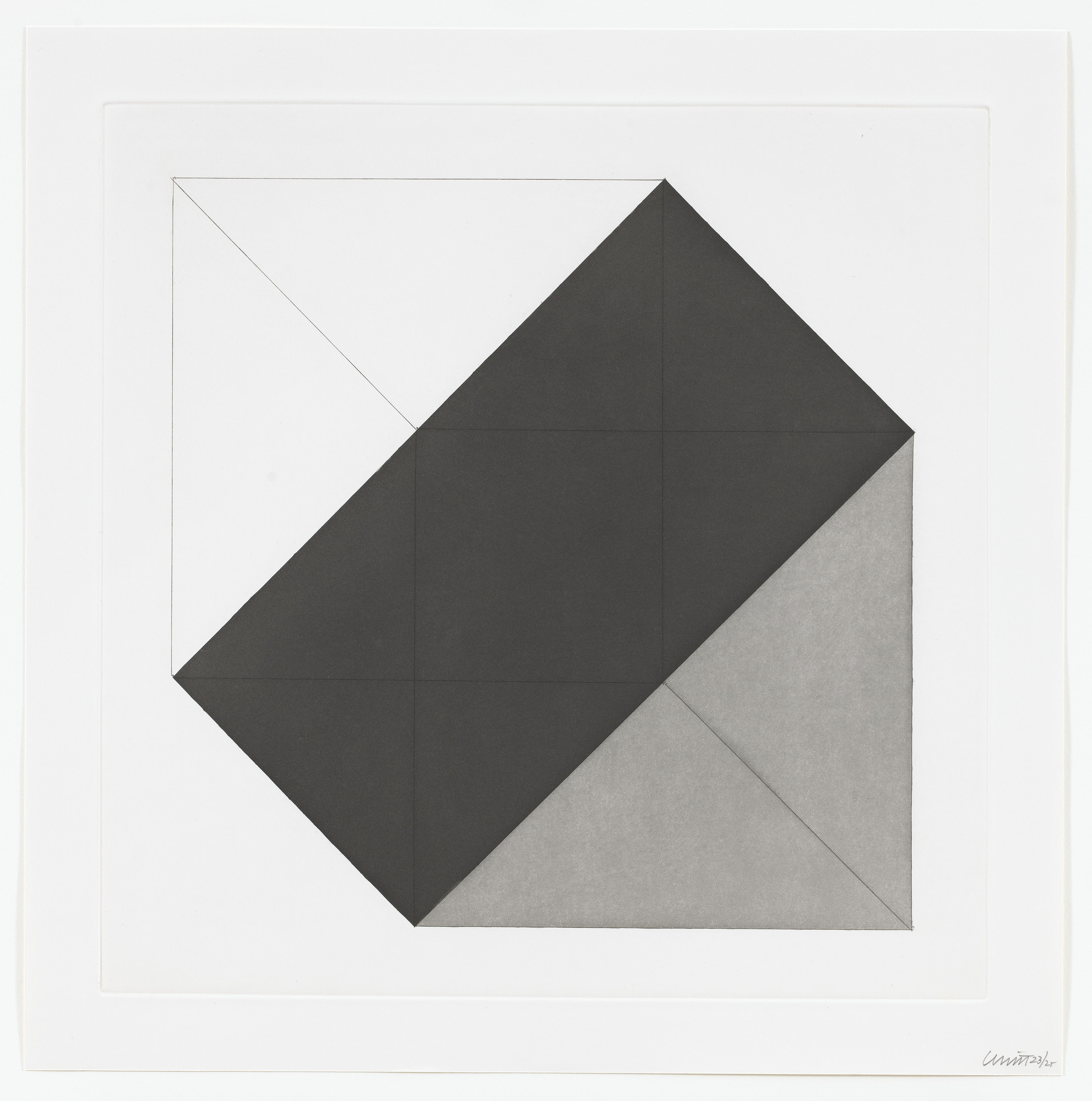 Sol LeWitt. Untitled from Forms Derived From A Cube