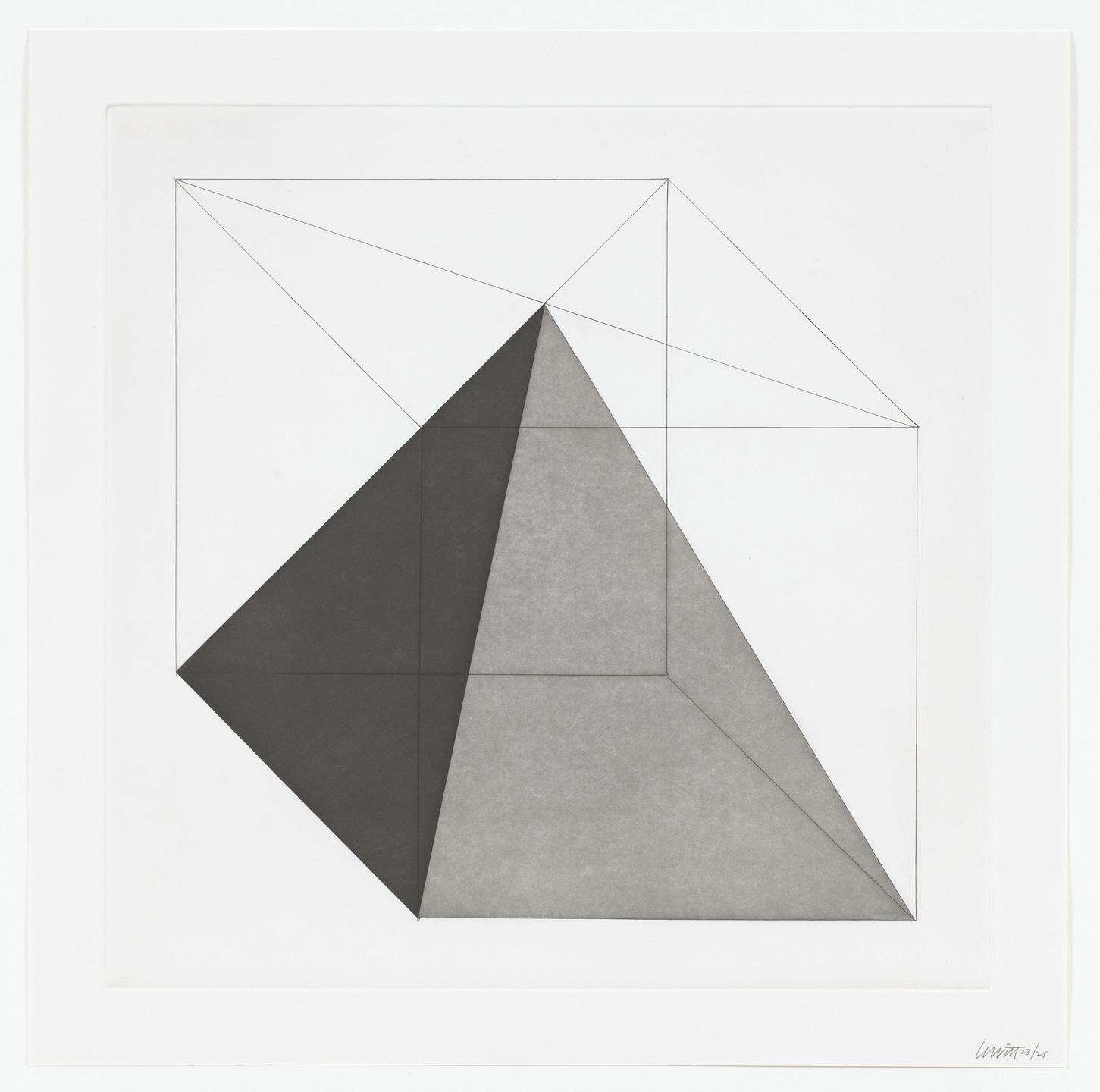 Sol LeWitt. Untitled from Forms Derived From A Cube. 1982