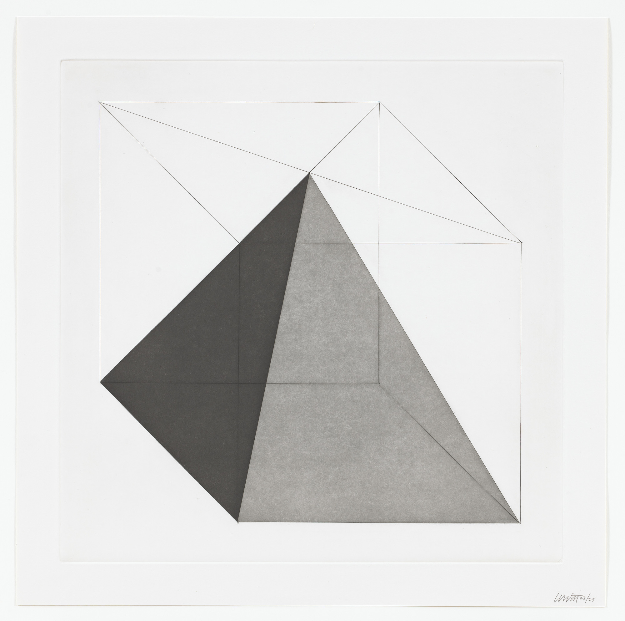 Sol LeWitt. Untitled from Forms Derived From A Cube