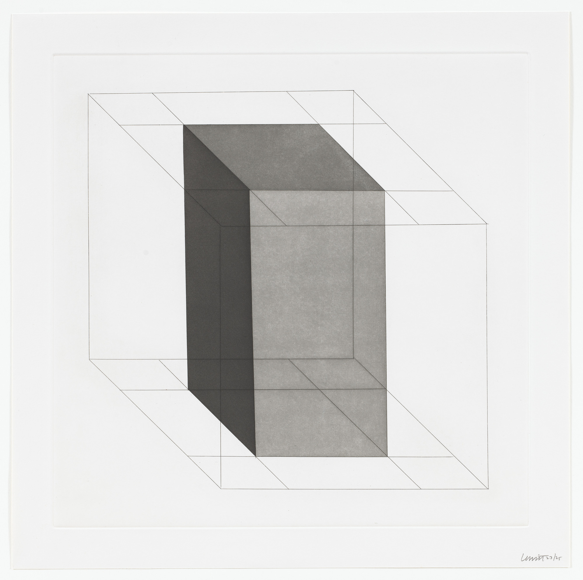 Sol LeWitt. Untitled from Forms Derived From A Cube