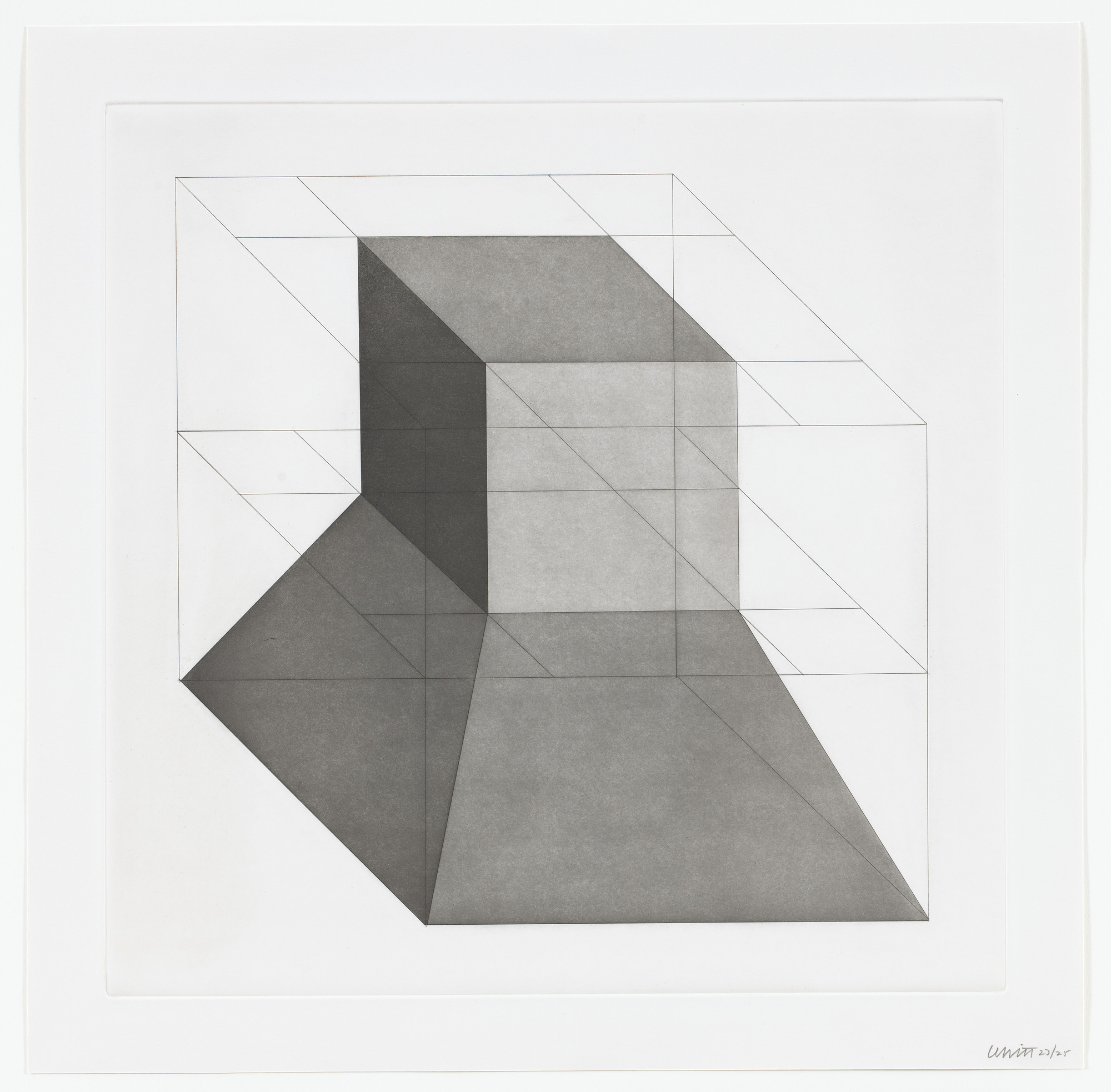 Sol LeWitt. Untitled from Forms Derived From A Cube