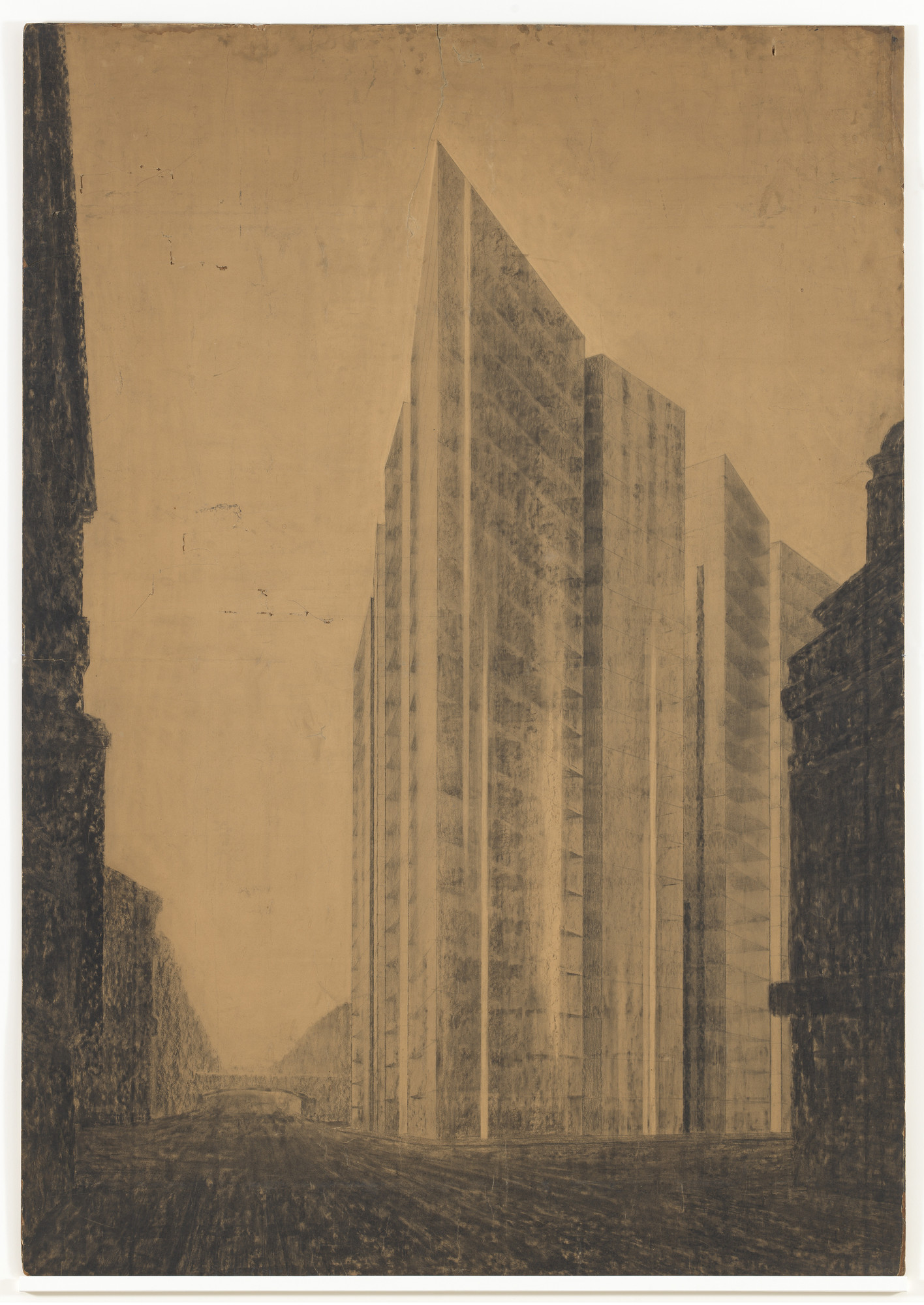 bedstemor Hvor fint placere Ludwig Mies van der Rohe. Friedrichstrasse Skyscraper Project,  Berlin-Mitte, Germany (Exterior perspective from north). 1921 | MoMA