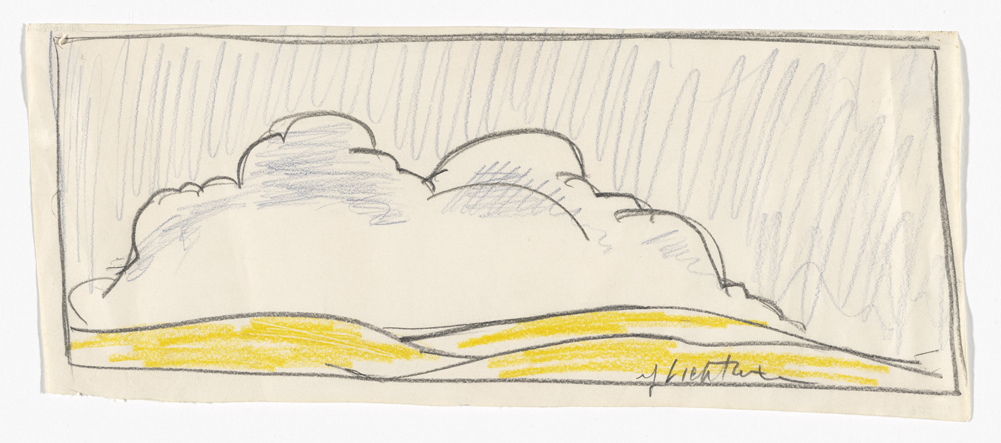 Roy Lichtenstein. Landscape with Clouds. 1964