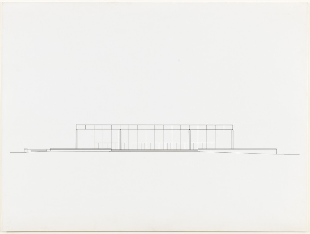 New National Gallery, Berlin, Germany (Elevation)