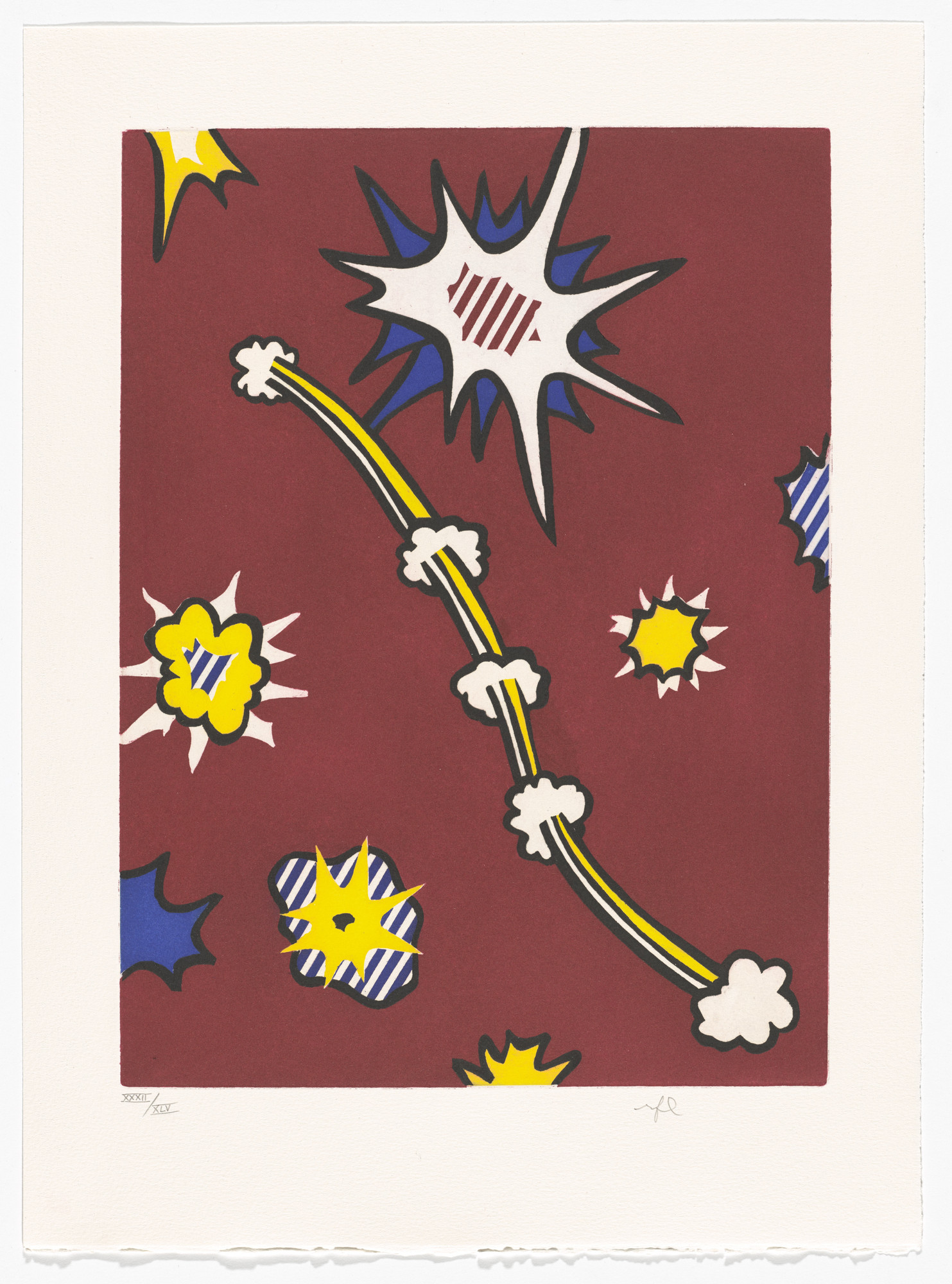 Roy Lichtenstein. Plate (page 105) from La Nouvelle chute d'Amérique