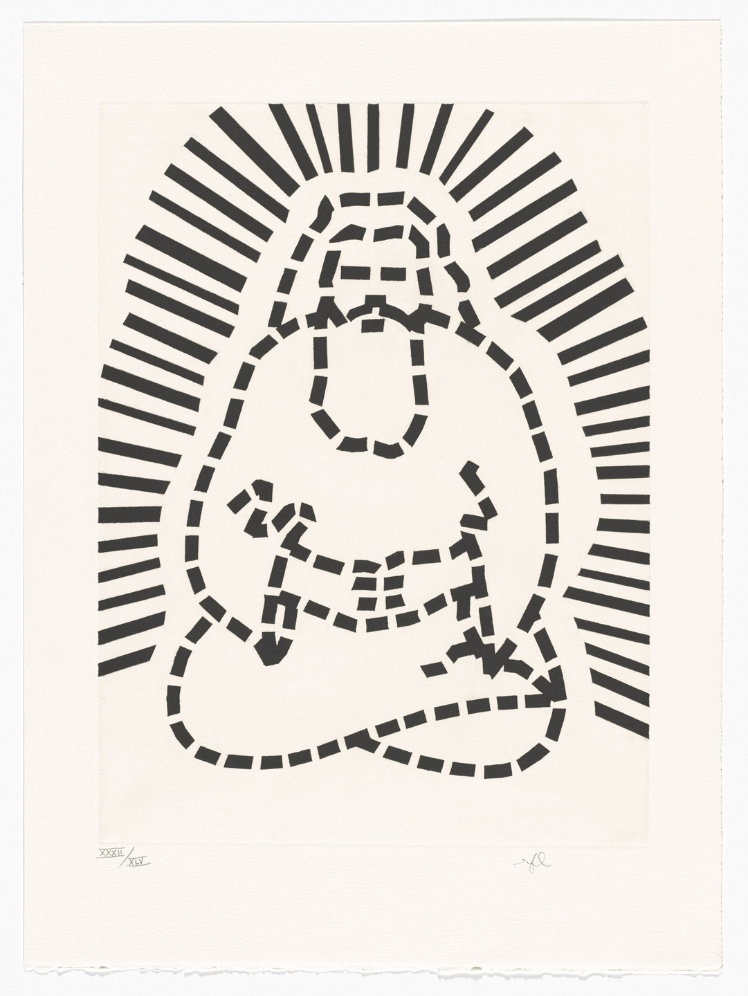 Roy Lichtenstein. Plate (page 59) from La Nouvelle chute d'Amérique. 1992