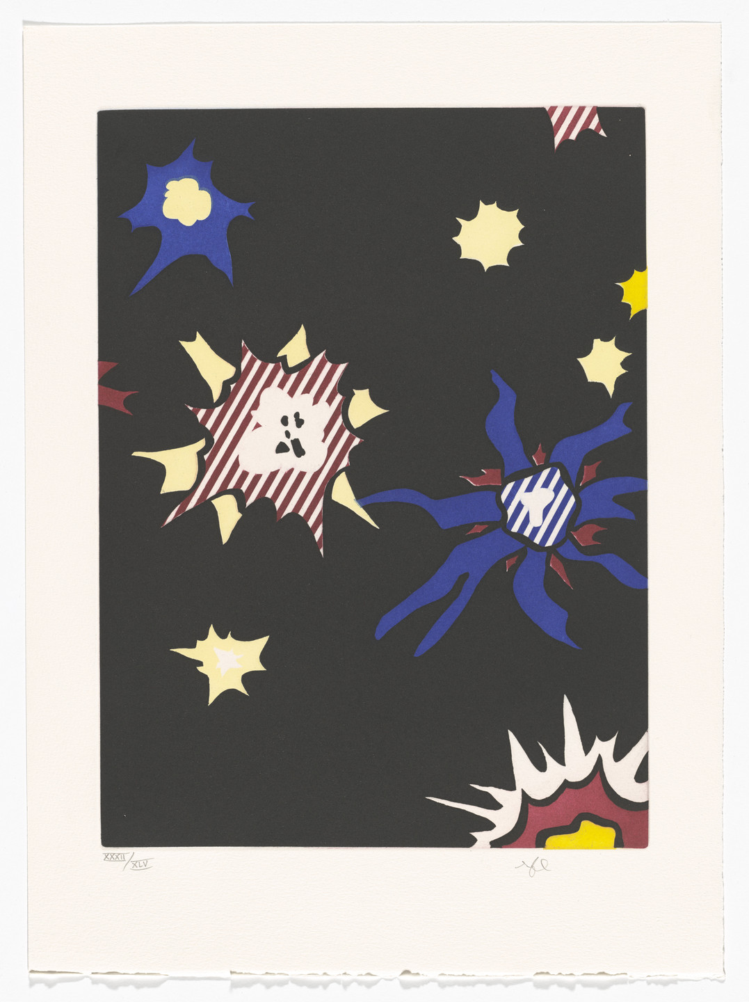 Roy Lichtenstein. Plate (page 81) from La Nouvelle chute d'Amérique. 1992