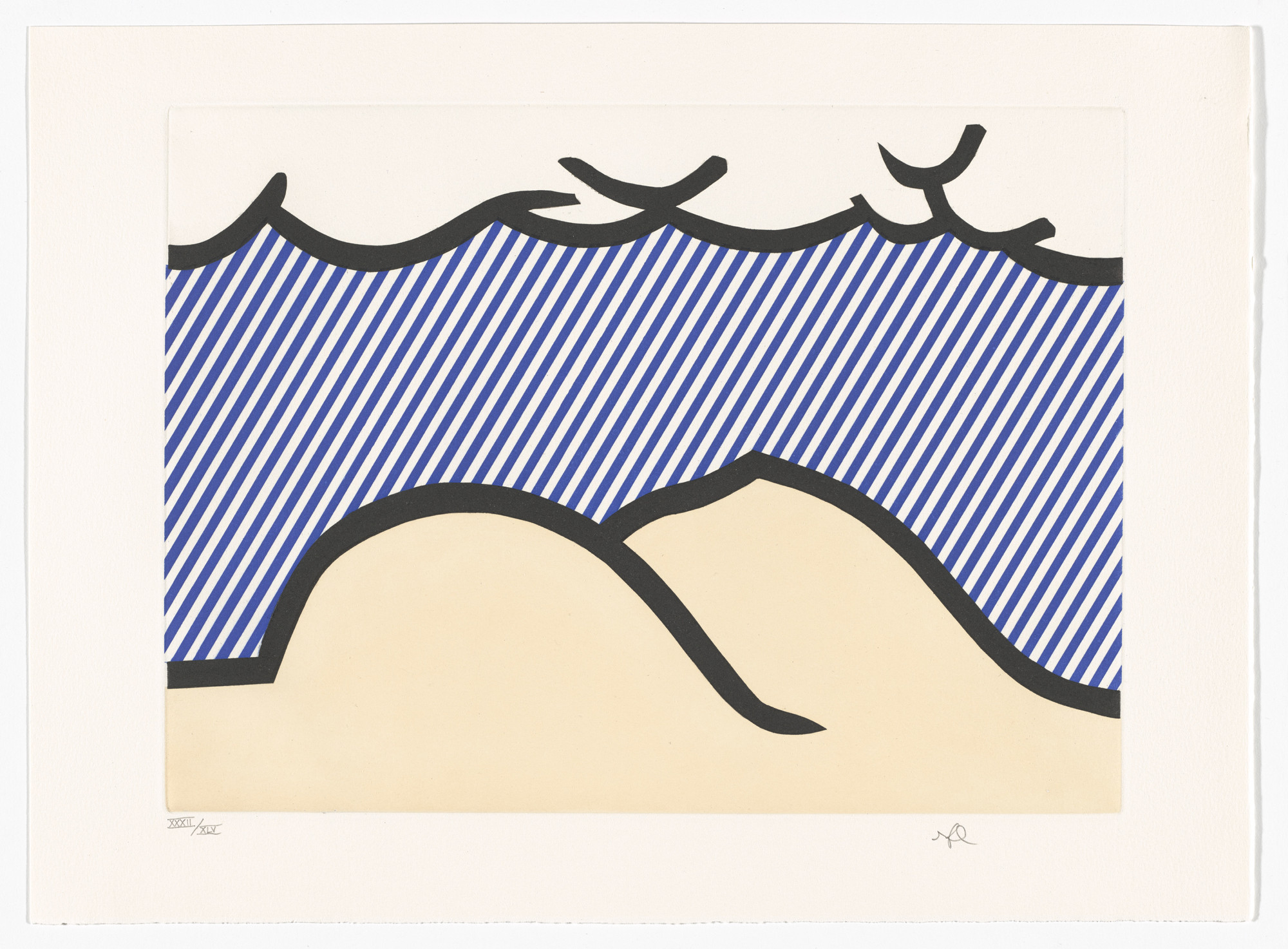 Roy Lichtenstein. Plate (page 93) from La Nouvelle chute d'Amérique