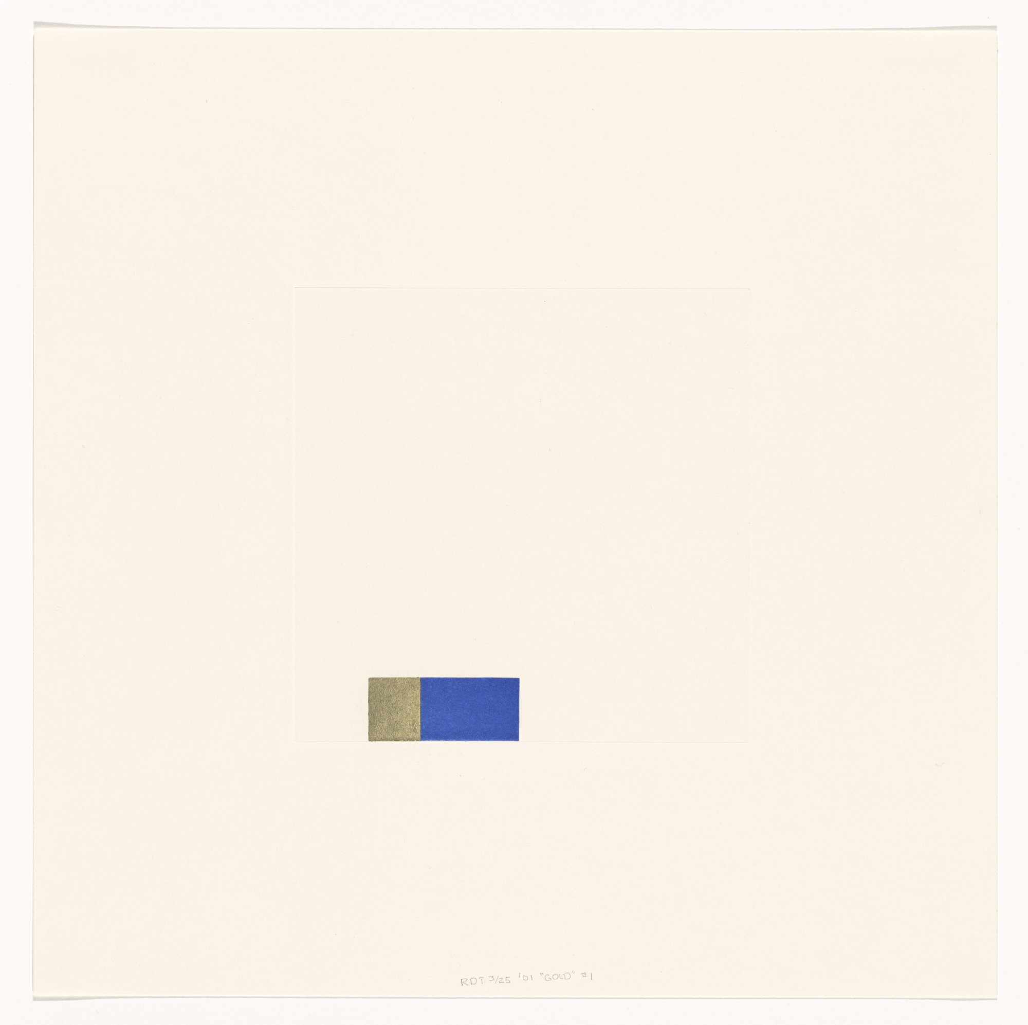 Richard Tuttle. Untitled from Gold
