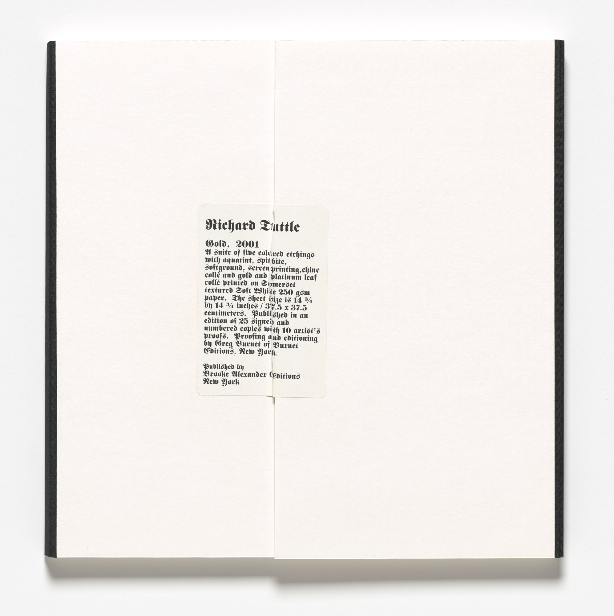 Richard Tuttle. Gold