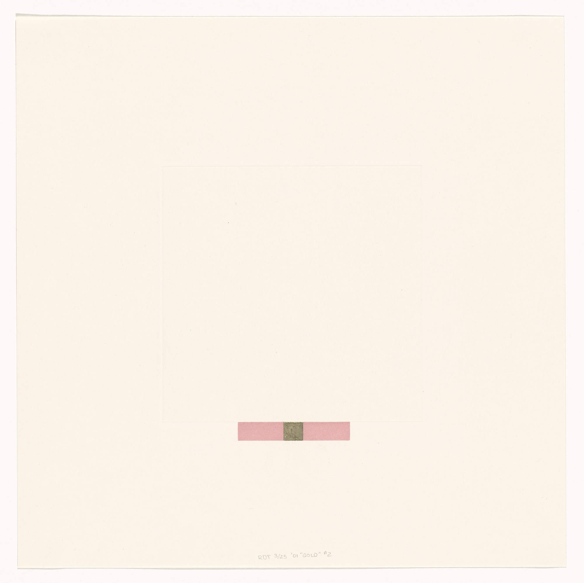 Richard Tuttle. Untitled from Gold