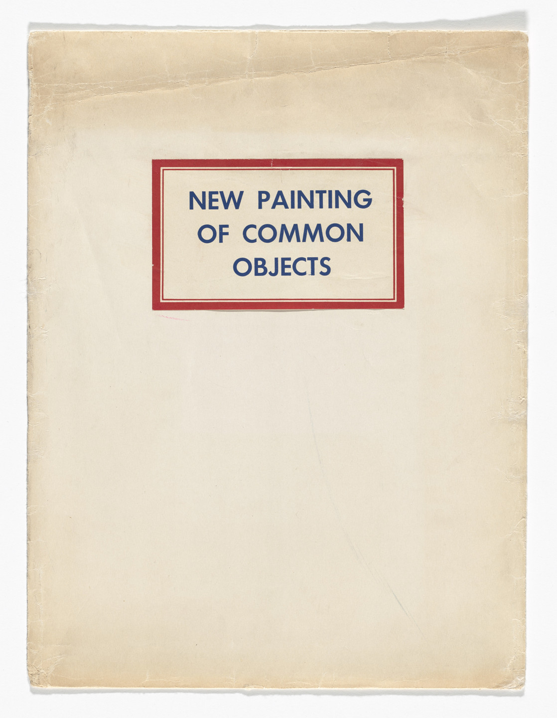 Various Artists, Jim Dine, Robert Dowd, Joe Goode, Phillip Hefferton, Edward Ruscha. New Painting of Common Objects. 1962