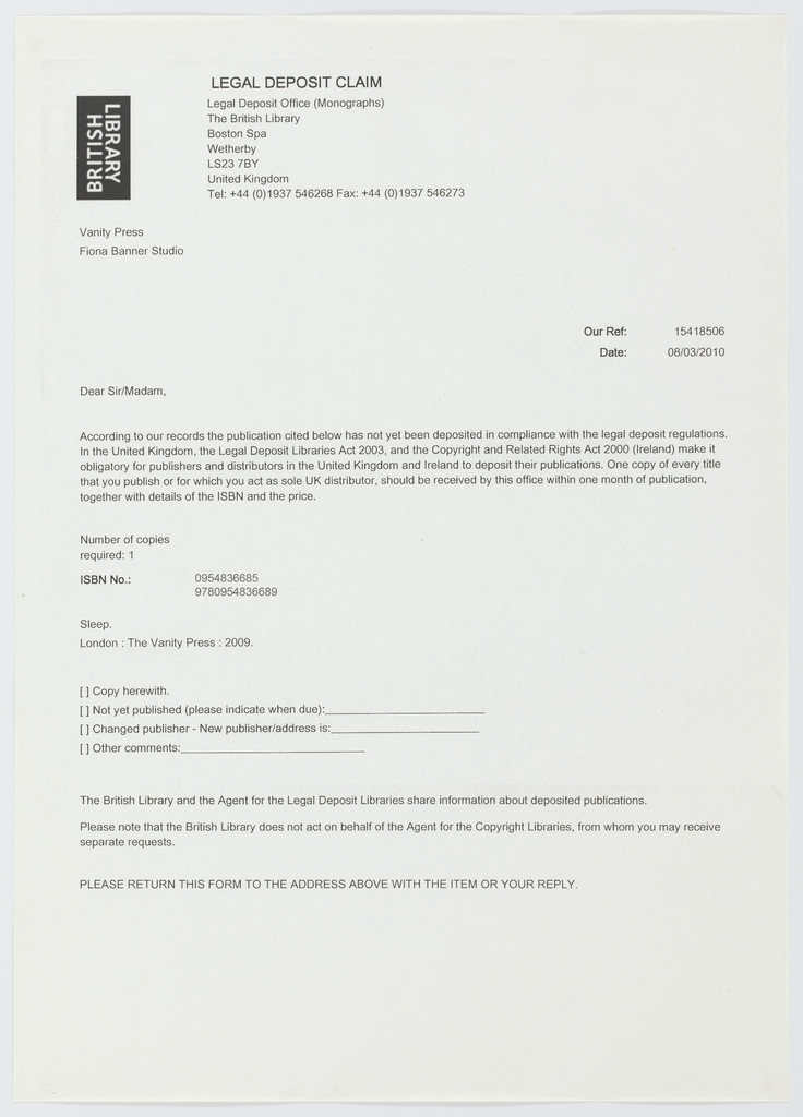 Poster for ISBN Book Launch