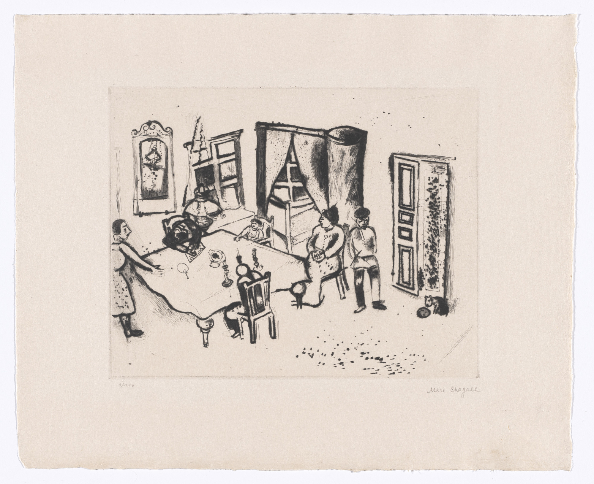 Marc Chagall. Dining Room (Speisezimmer) from My Life (Mein Leben)