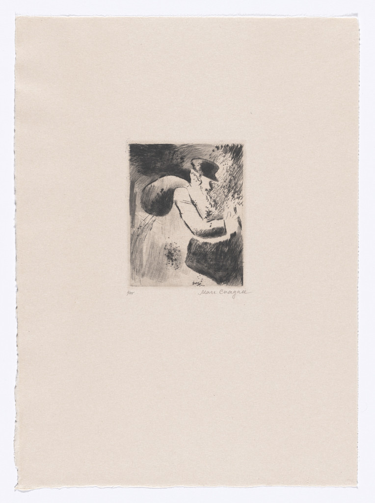 An Old Jew (Ein alter Jude) from My Life (Mein Leben), Marc Chagall, 1922, published 1923