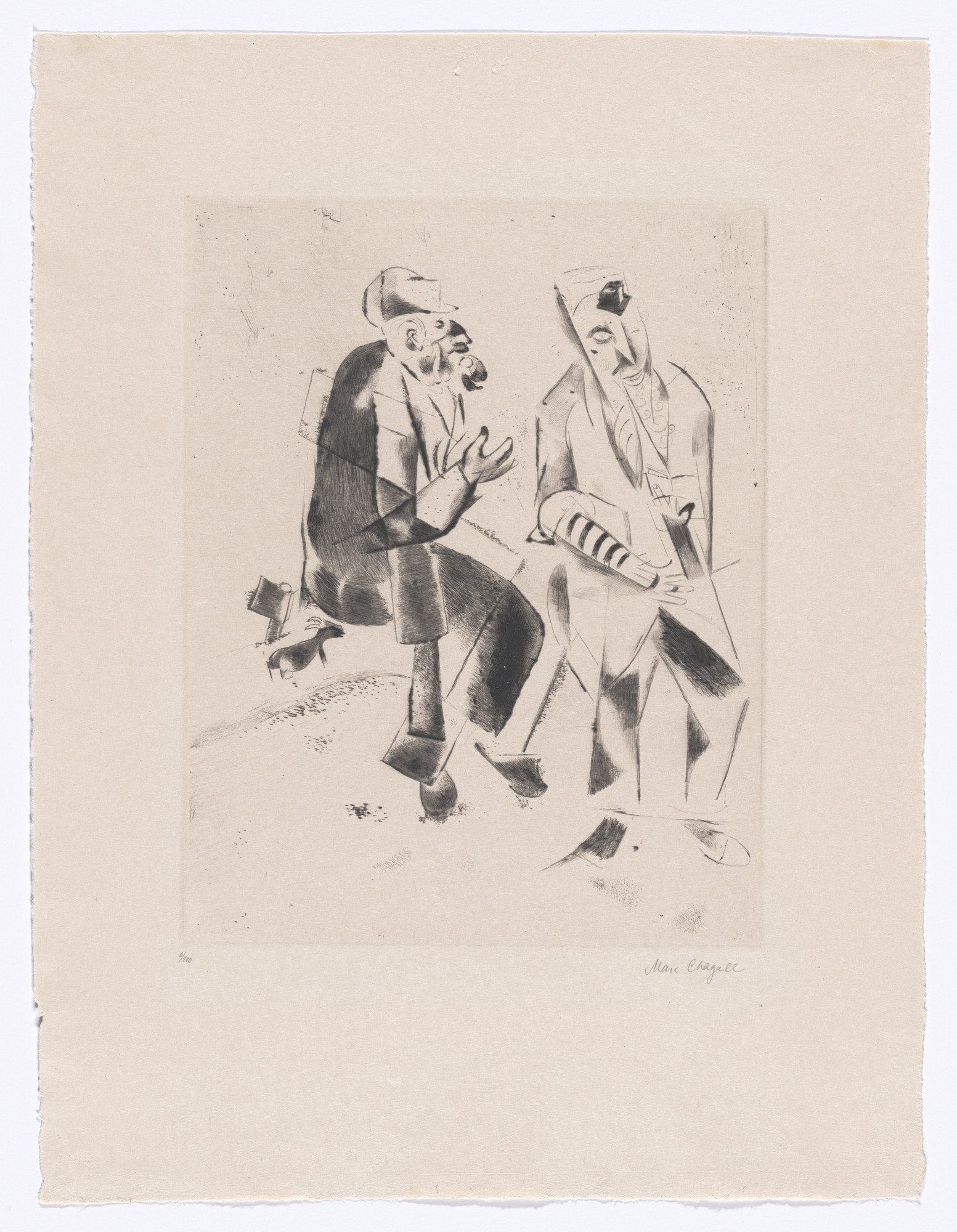 Marc Chagall. The Grandfathers (Die Grossväter) from My Life (Mein Leben)