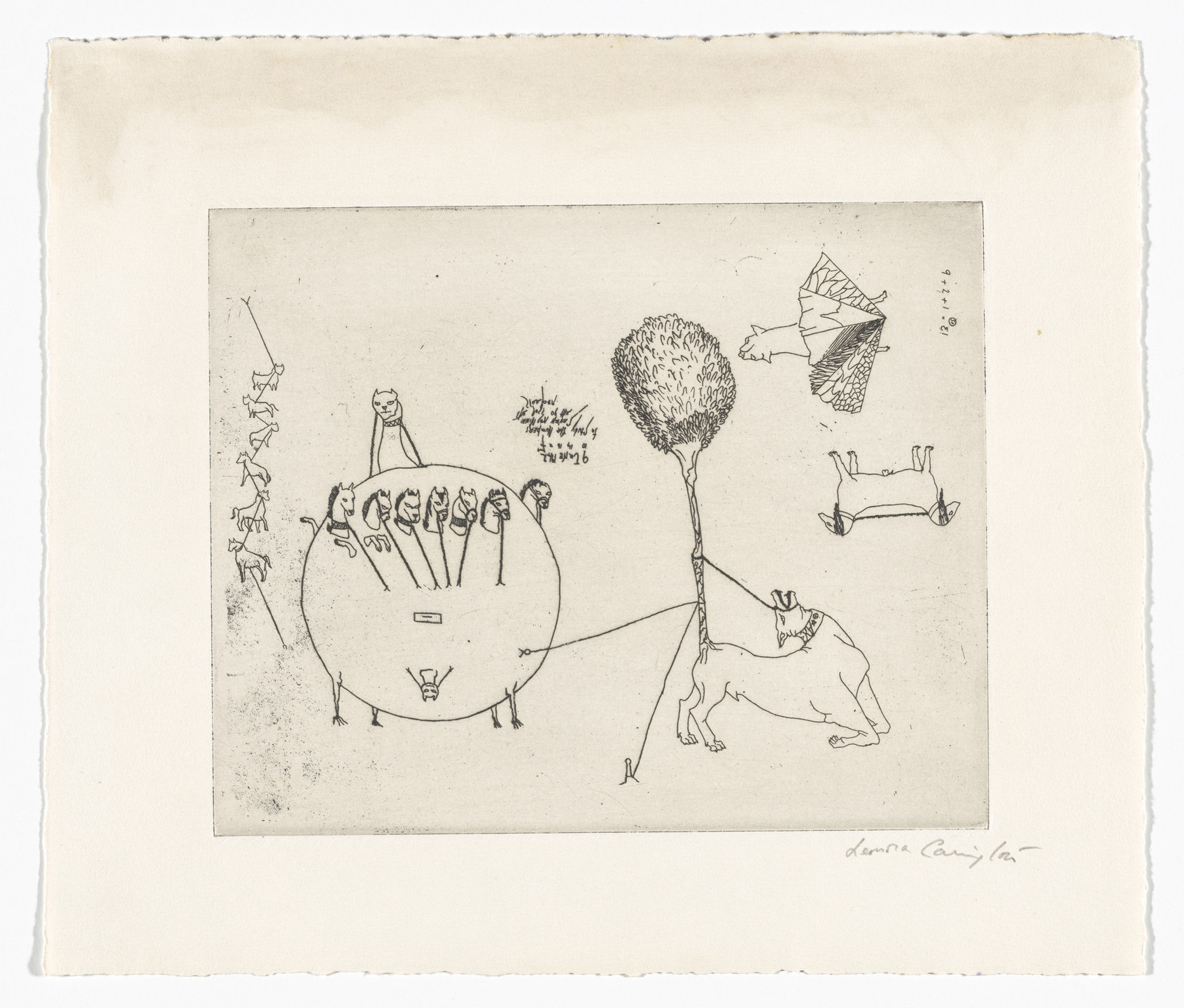Leonora Carrington. Untitled from VVV Portfolio. 1942, published 1943