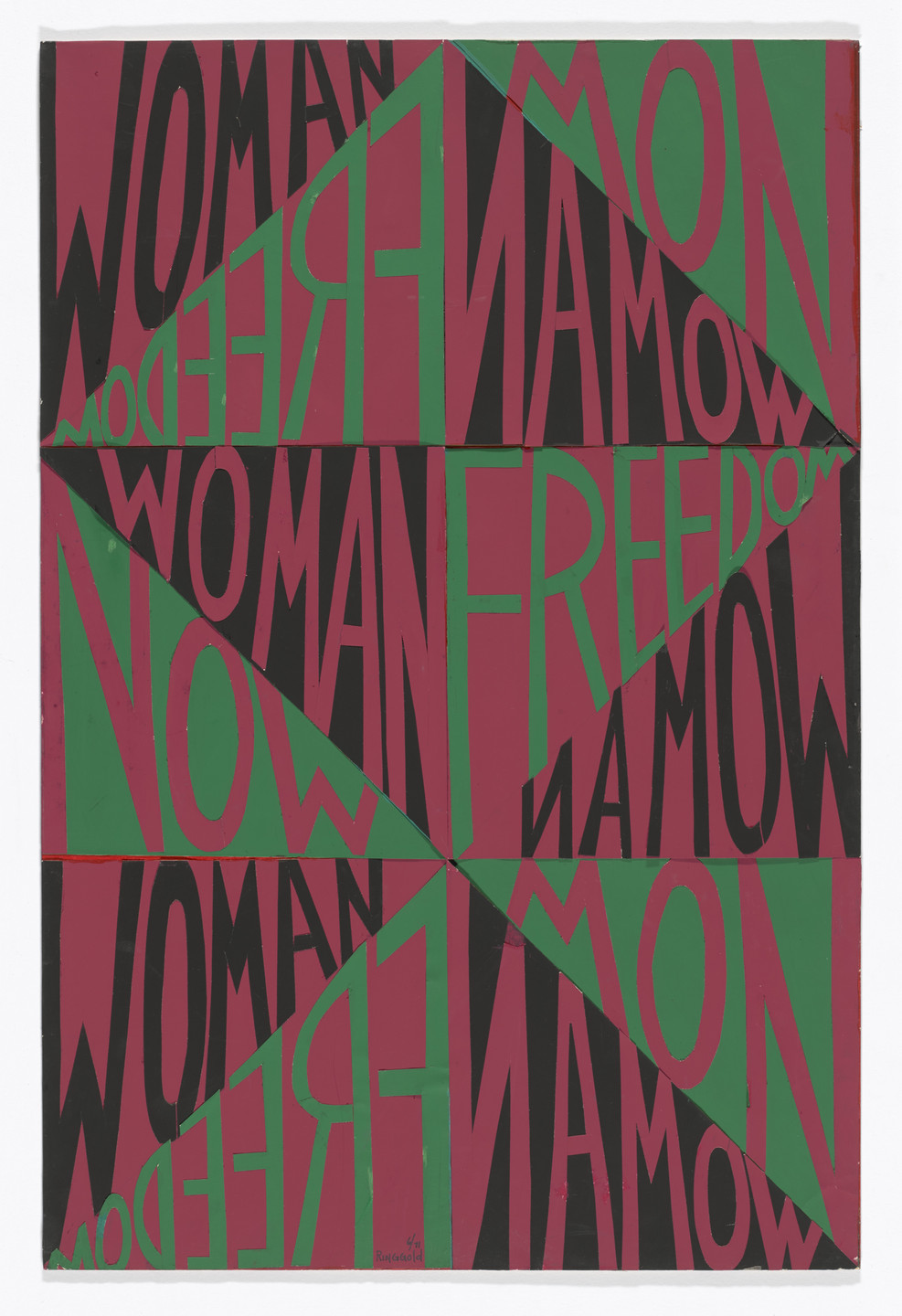 Faith Ringgold. Woman Freedom Now. 1971