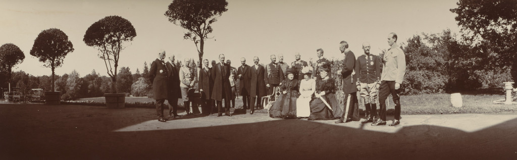 Grand Duke Michael Alexandrovich, General Skoropatskyi and Three Women Seated in Front, Krasnoe Selo - Peterhof
