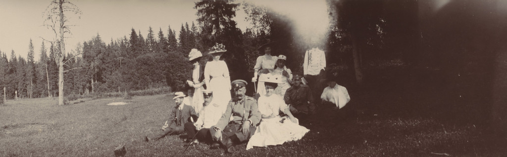 Grand Duchess Xenia Alexandrovna with a Danish Officer, Gatchino