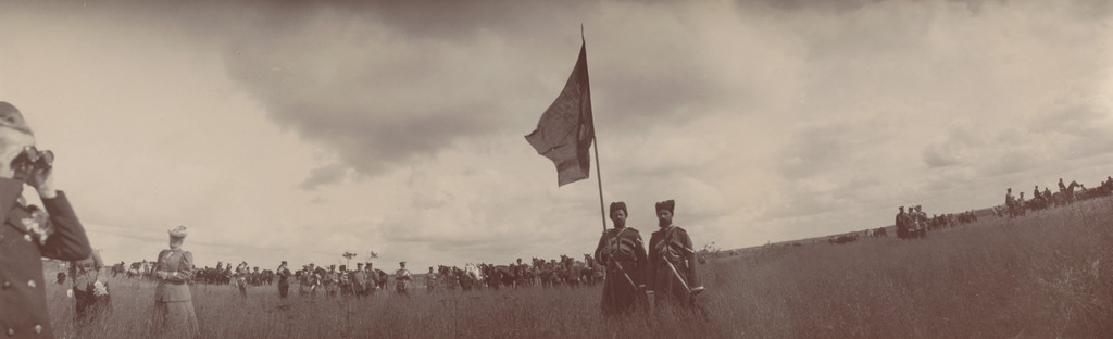 Grand Duchess Olga Nikolaevna Looking Through Binoculars, Ropsha
