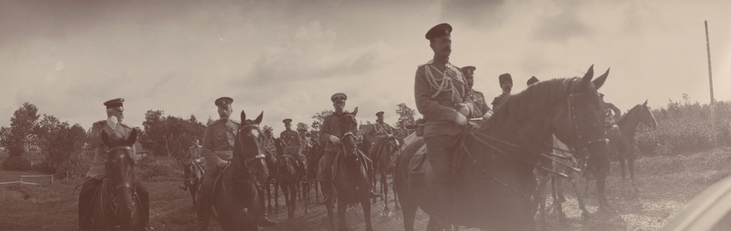 Count Benckendorff, Grand Duke Peter Nikolaevich and a Triangle of Men on Horses, Ropsha