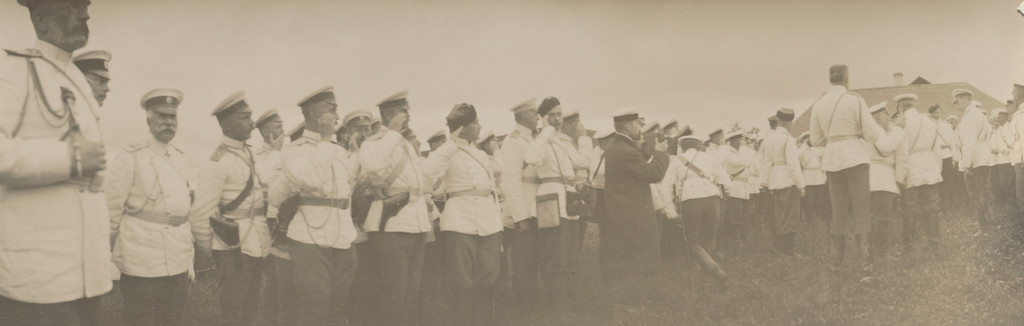 Grand Duke Vladimir Alexandrovich, General Nikolaev, Duke of Oldenburg, Grand Duke Nicolas Nikolaevich, Maneuvers, Peterhof