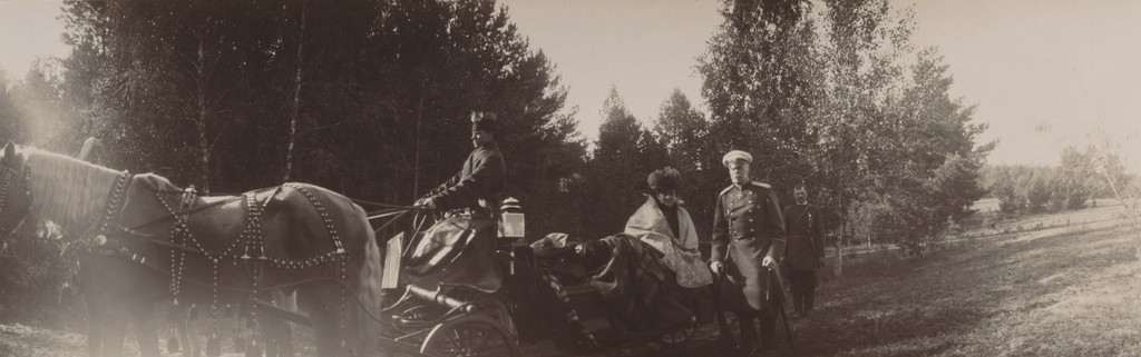 Duke of Oldenburg with His Wife on a Carriage, Oldenburg Estate, Ramon
