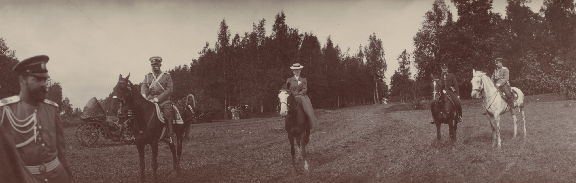 Unidentified photographer. Grand Duke Alexander Mikhailovich, Ropsha. August 18, 1907