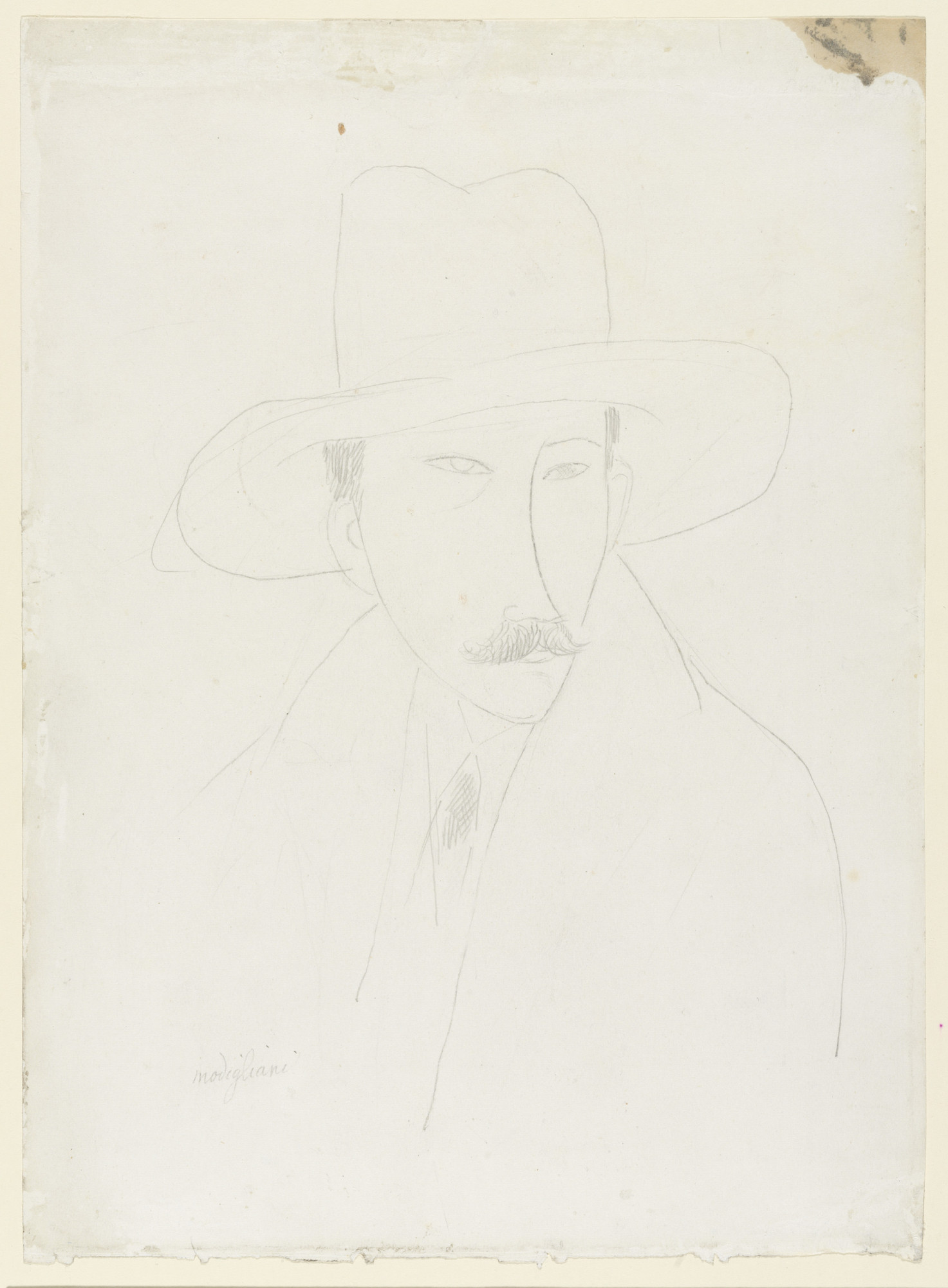 Amedeo Modigliani. Portrait of Konrad Bercovici