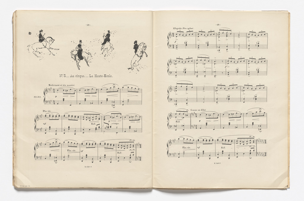 Dressage at the Circus (Au Cirque...La Haute-école) (headpiece, page 48) from Petites scènes familières