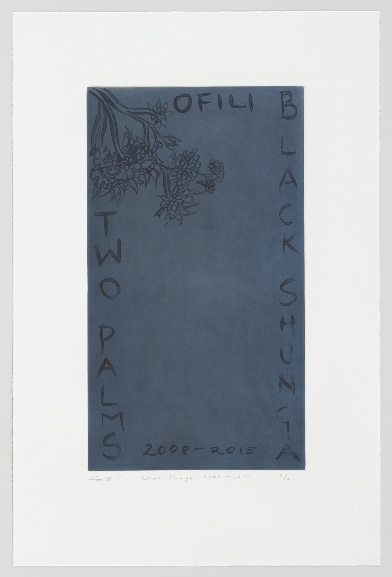 Chris Ofili. Title page from Black Shunga