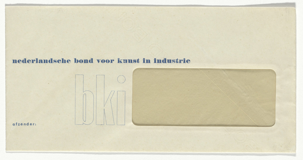 Nederlandsche Bond voor Kunst in Industrie stationery envelope