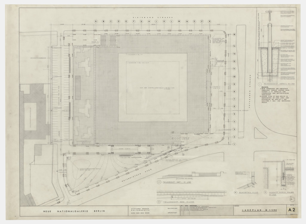 New National Gallery, Berlin, Germany (Site plan)