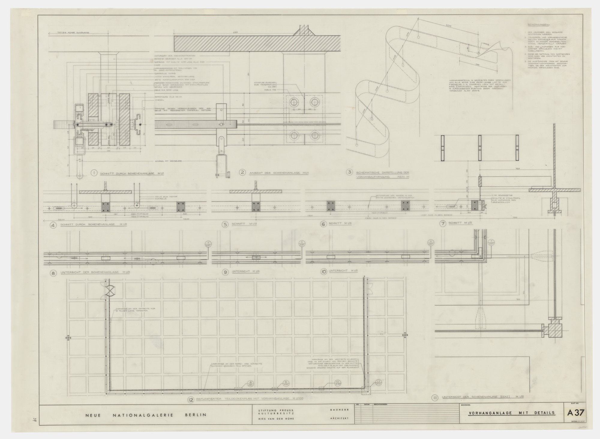 Ludwig Mies van der Rohe. New National Gallery, Berlin, Germany