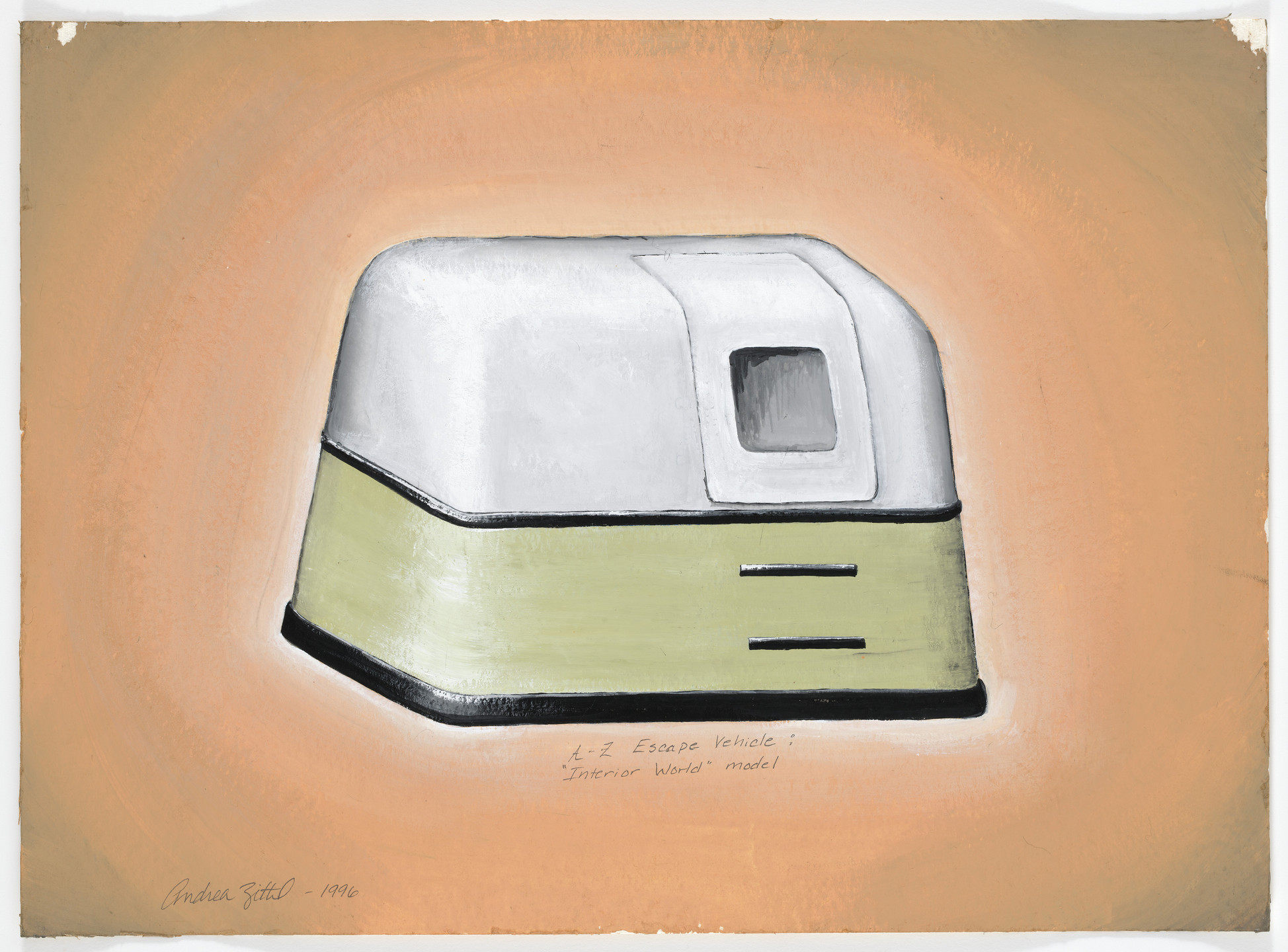 Andrea Zittel. A-Z Escape Vehicle: &#39;Interior World Model&#39;. 1996