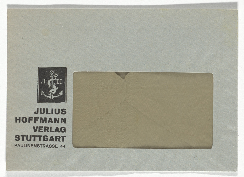 Julius Hoffmann Verlag stationery envelope