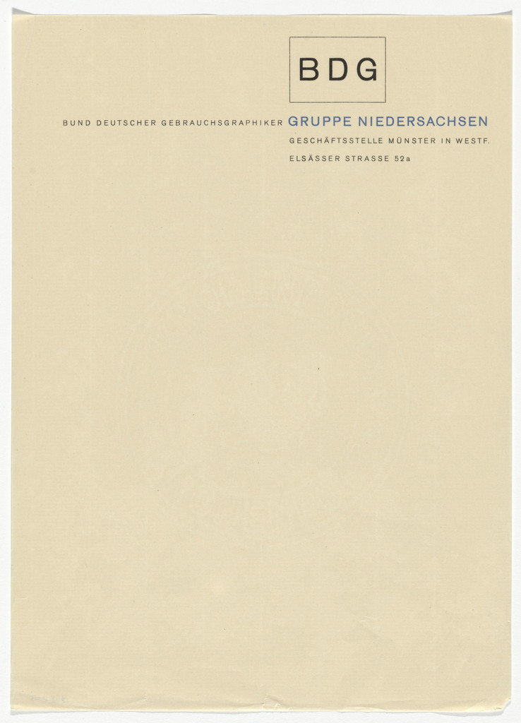 BDG Gruppe Niedersachsen letterhead