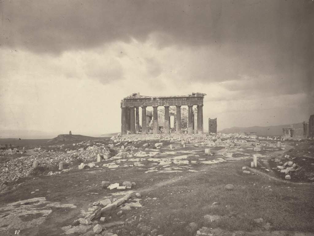 General View of the Summit of the Acropolis, from the Extreme Point, Showing the Erechtheum at The Right.