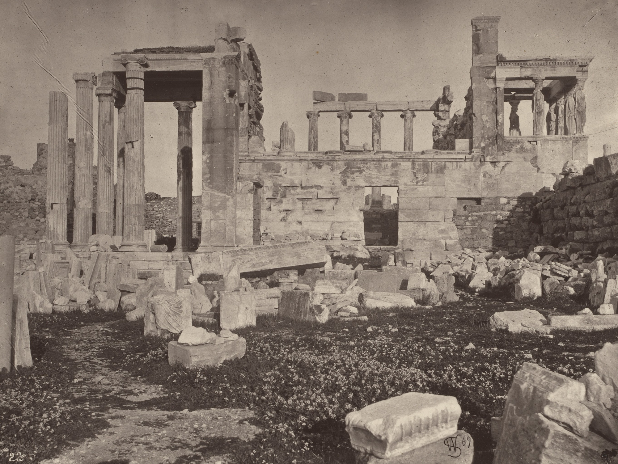 William James Stillman. Western Flank of the Erectheum