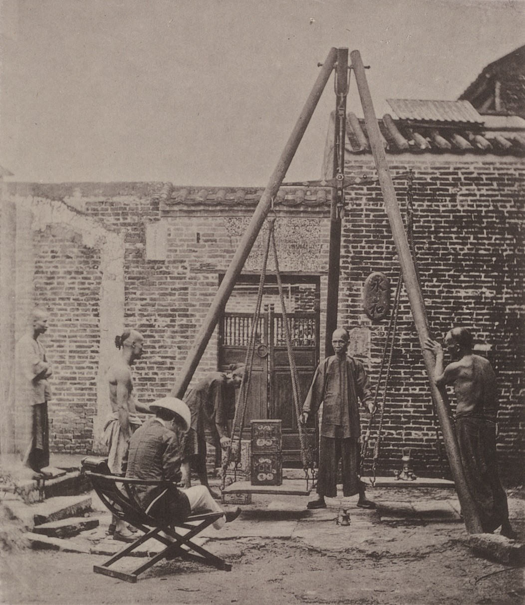 John Thomson. Weighing Tea for Exportation