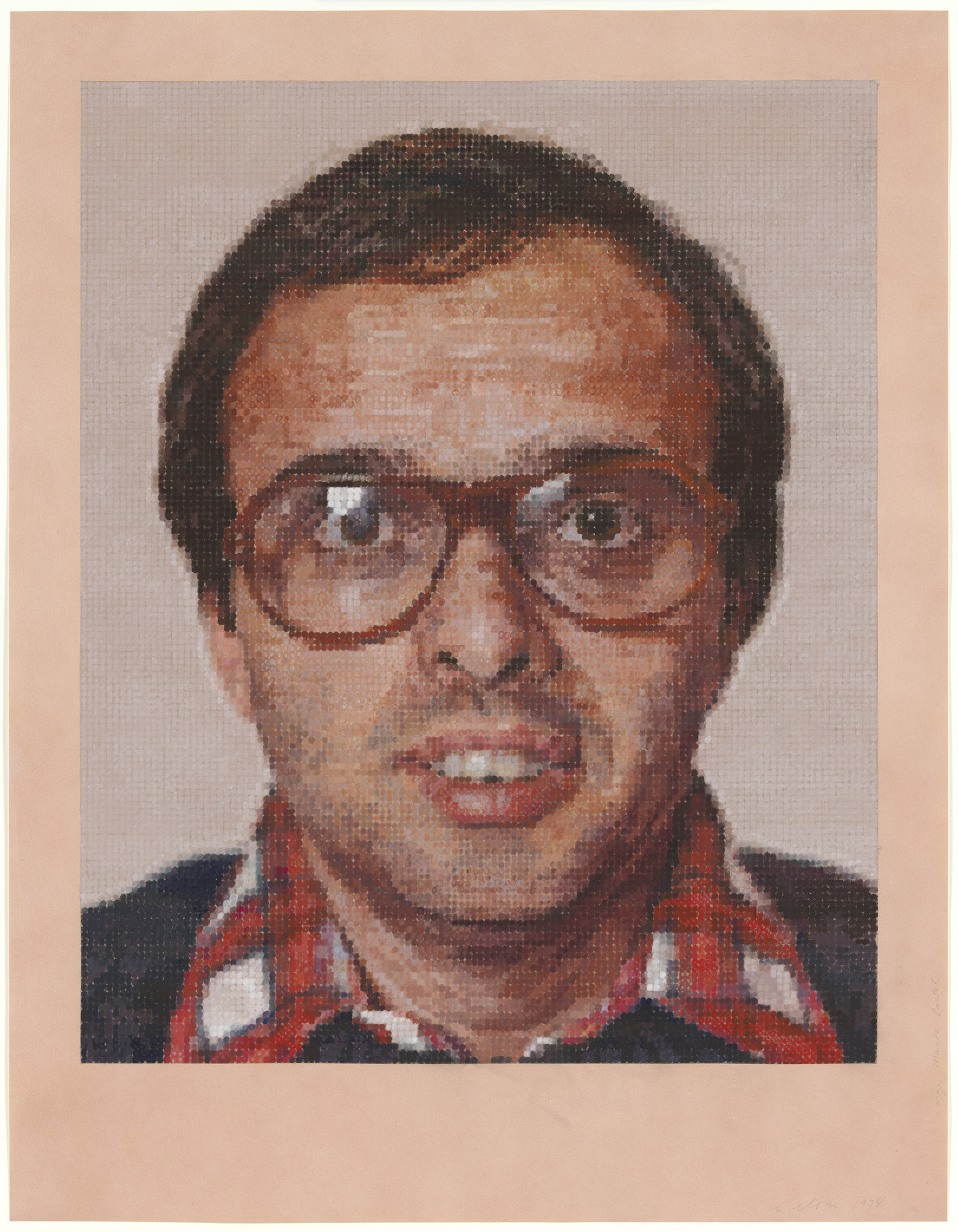 Chuck Close. Large Mark Pastel. 1978 | MoMA