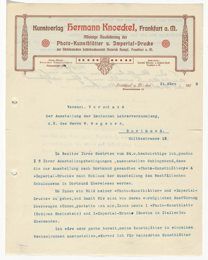 Hermann Knoeckel letterhead