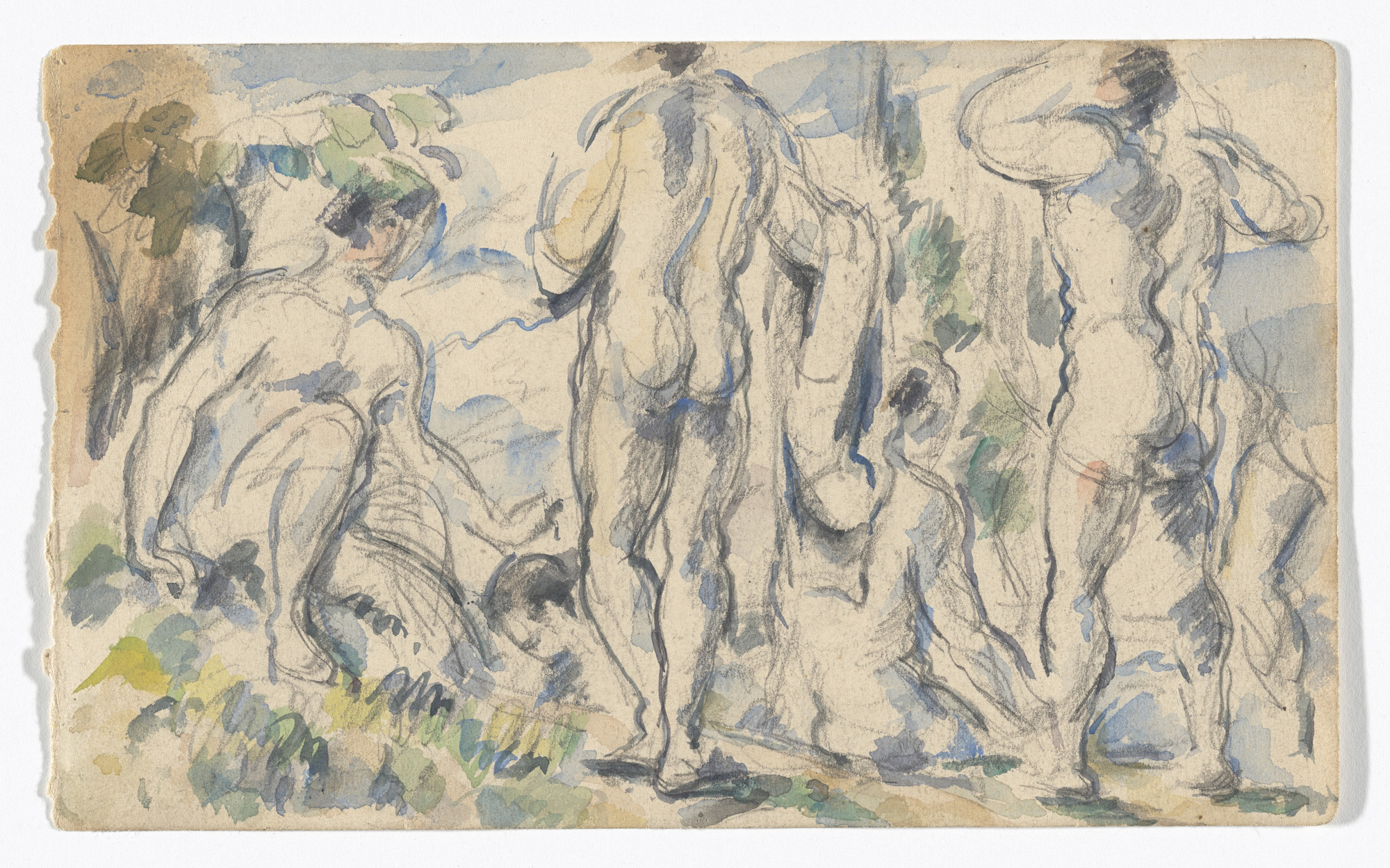 Paul Cézanne. Bathers. c. 1885-1890