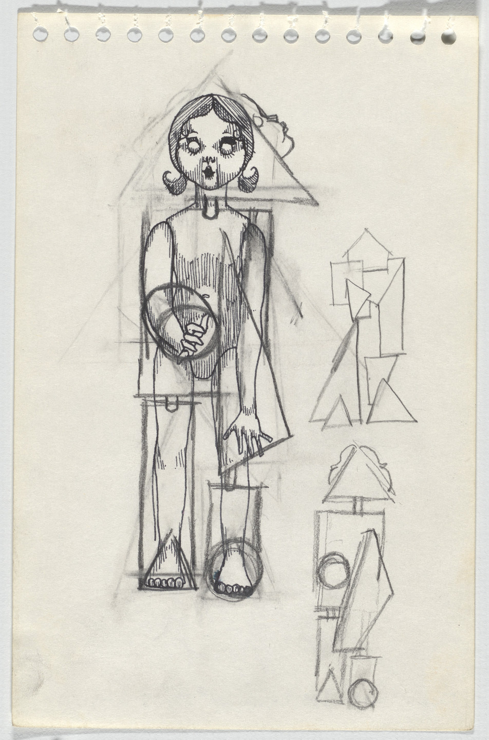 Adrian Piper. The Barbie Doll Drawings. 1967