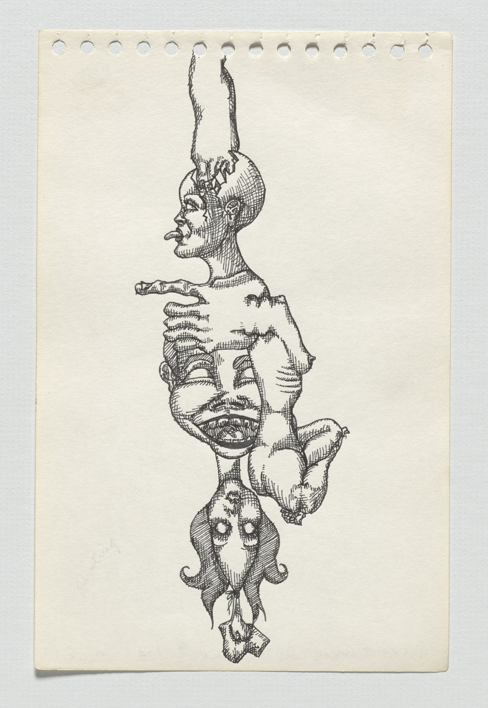 Adrian Piper. The Barbie Doll Drawings. 1967
