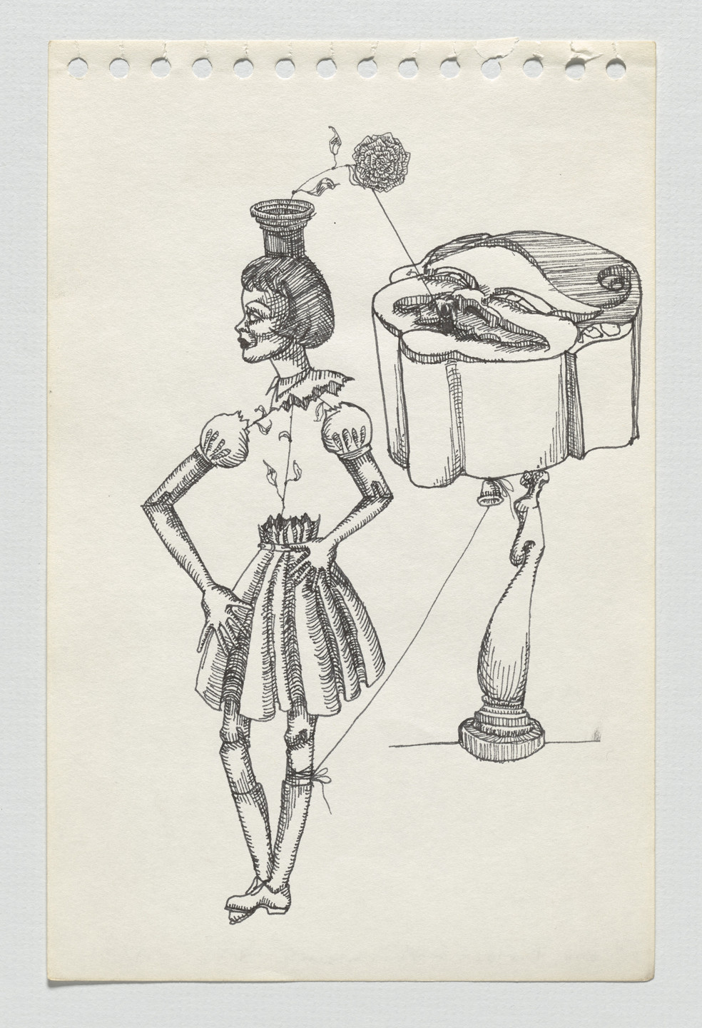 Adrian Piper. The Barbie Doll Drawings. 1967