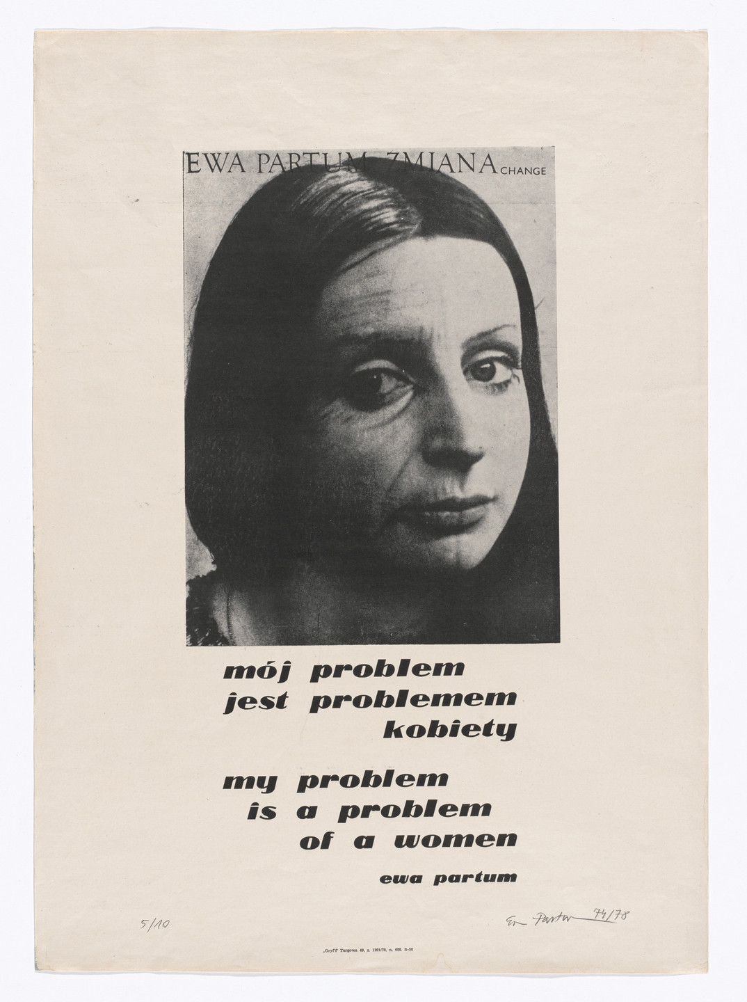 Ewa Partum. Emphatic Portraits - My Problem is a Problem of a Woman. 1974/1978