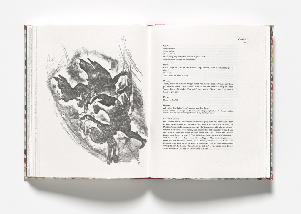 Clara, Bess, and baby (plate, facing page 87) from Porgy & Bess