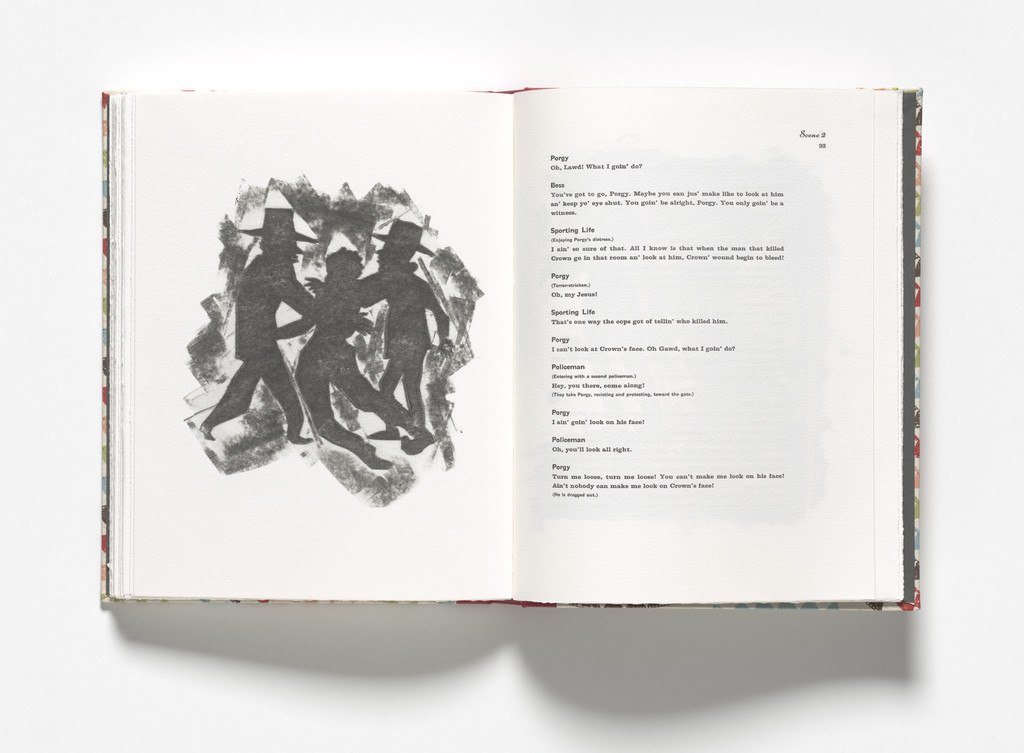 Porgy taken to jail (plate, facing page 93) from Porgy & Bess